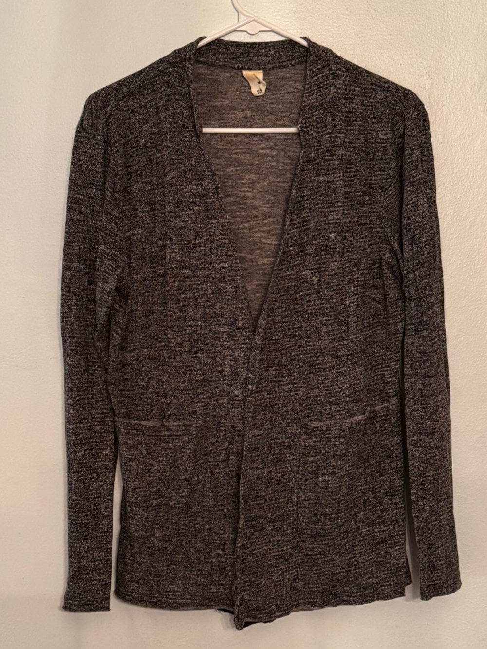 Standard Issue Men's Heather Charcoal Open-Front Cardigan